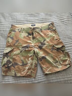 Polo by Ralph Lauren Camo Cargo Shorts - Green/Brown Sz 40
